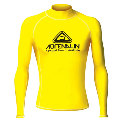 Rash Tee Adrenalin Hi-Viz Long Sleeve Yellow - Large